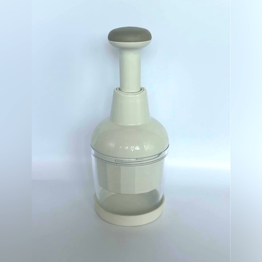 Pampered Chef Manual Food Chopper for Vegetables, Nuts etc., Stainless Blade